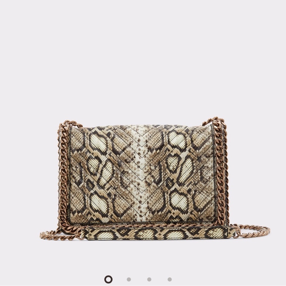ALDO- Greenwald-Snakeskin Chain Shoulder Bag